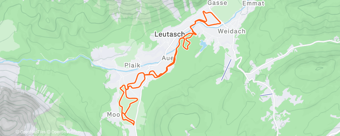 Map of the activity, Skating zur Mittagszeit