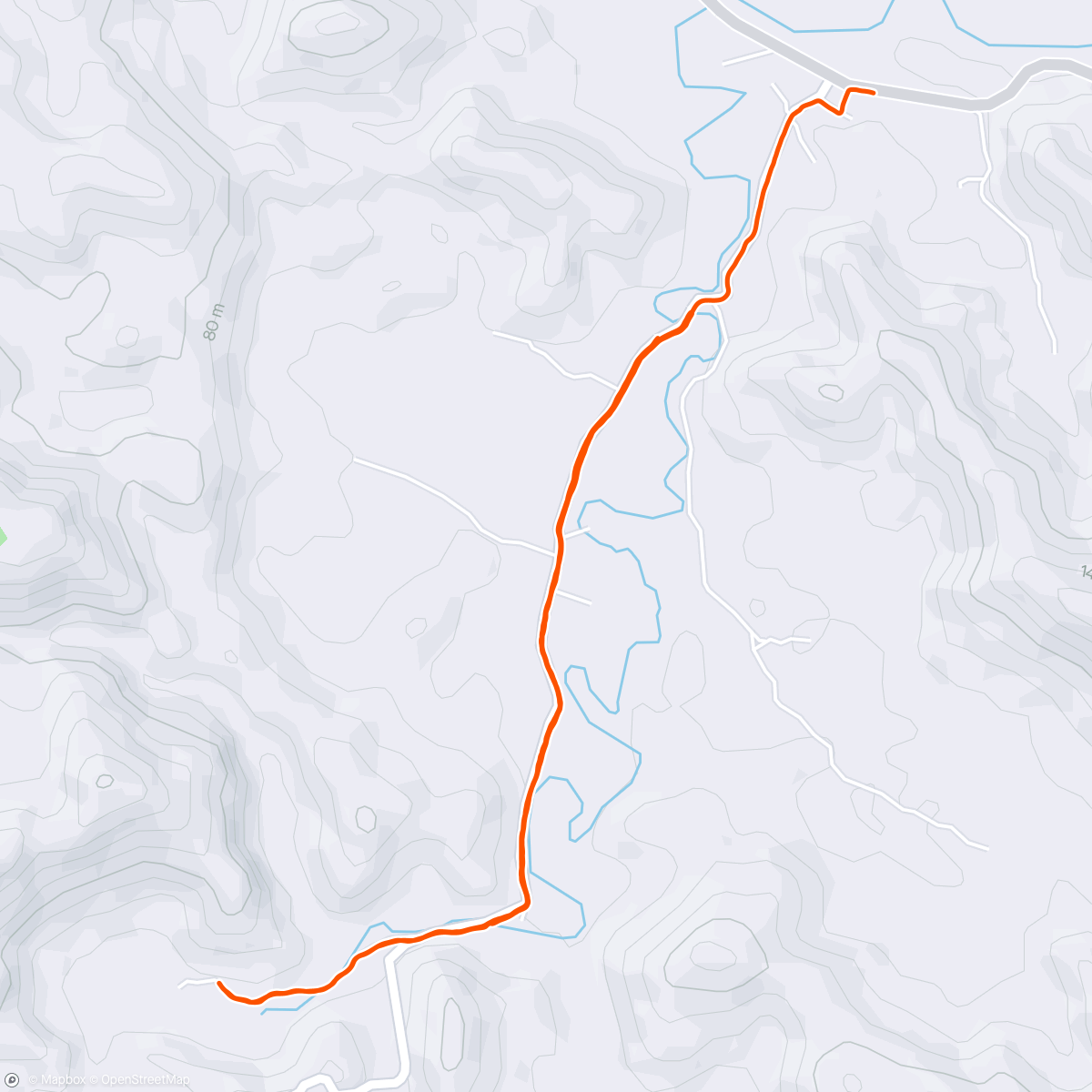 Map of the activity, Night rider