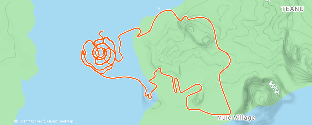 Mappa dell'attività Zwift - 45min Riders Choice on Beach Island Loop in Watopia