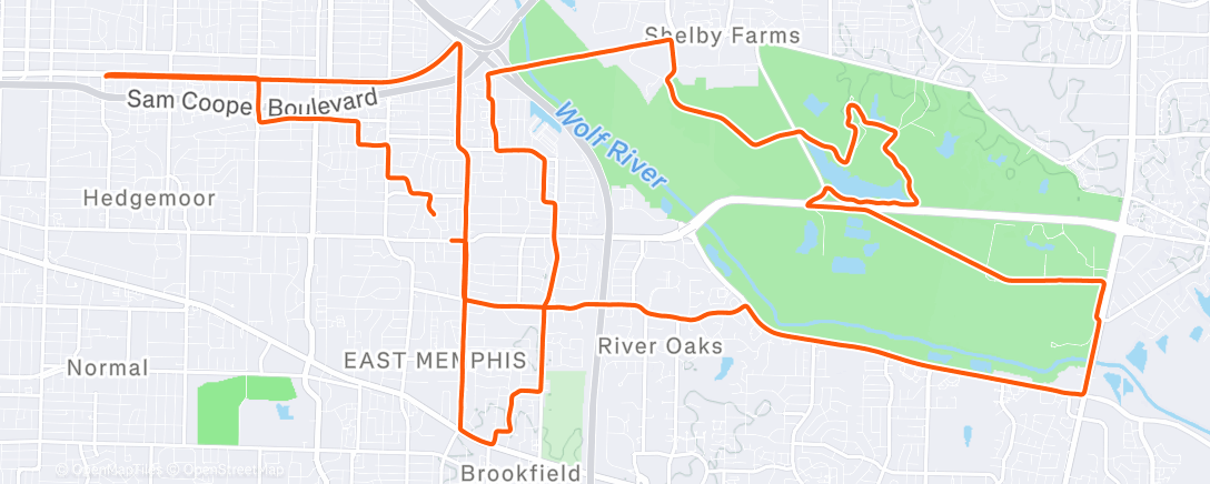 Map of the activity, Morning Ride