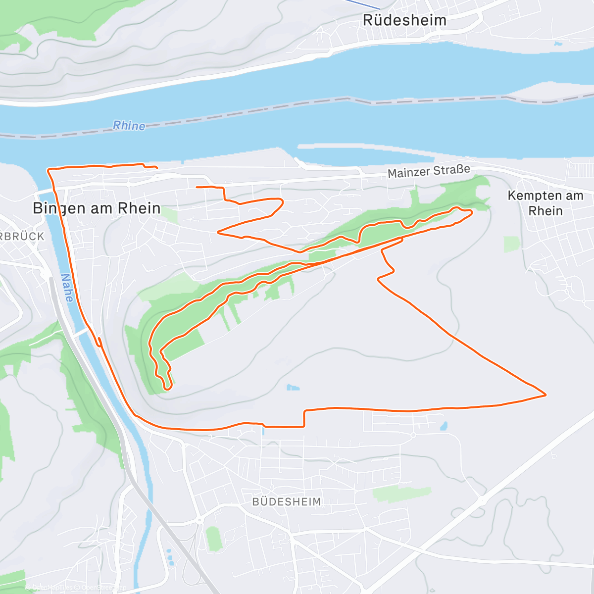 Map of the activity, Herbstrunde um den Berg