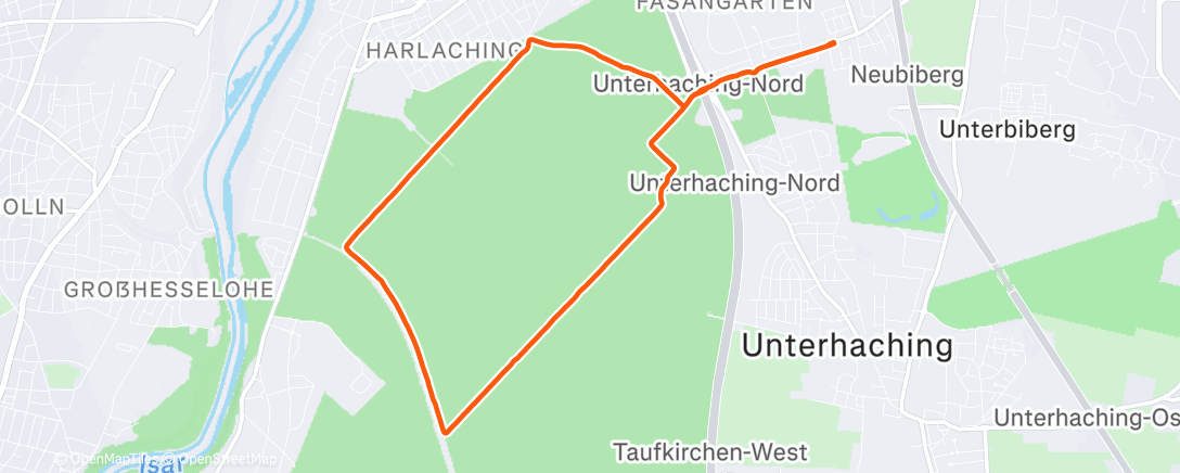 Map of the activity, Lunch Run