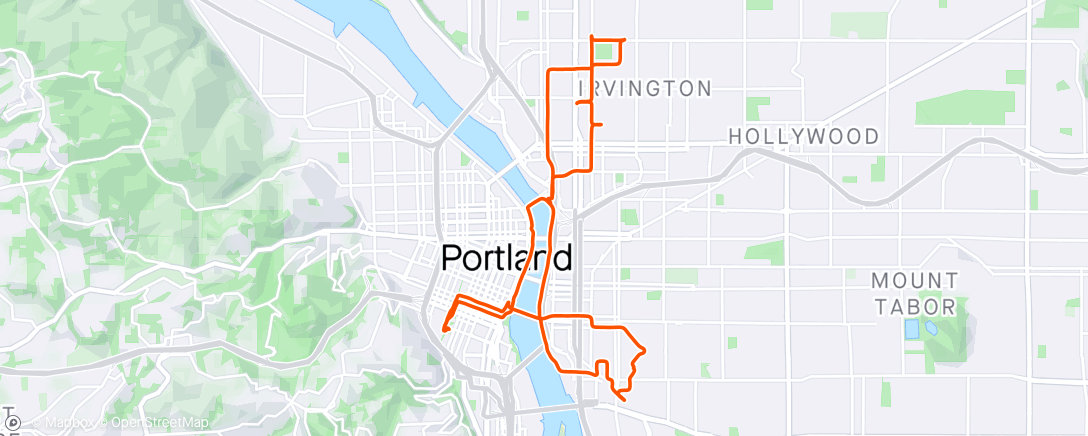 Map of the activity, Farting Around Town on EsCargo (my cargo e-bike)