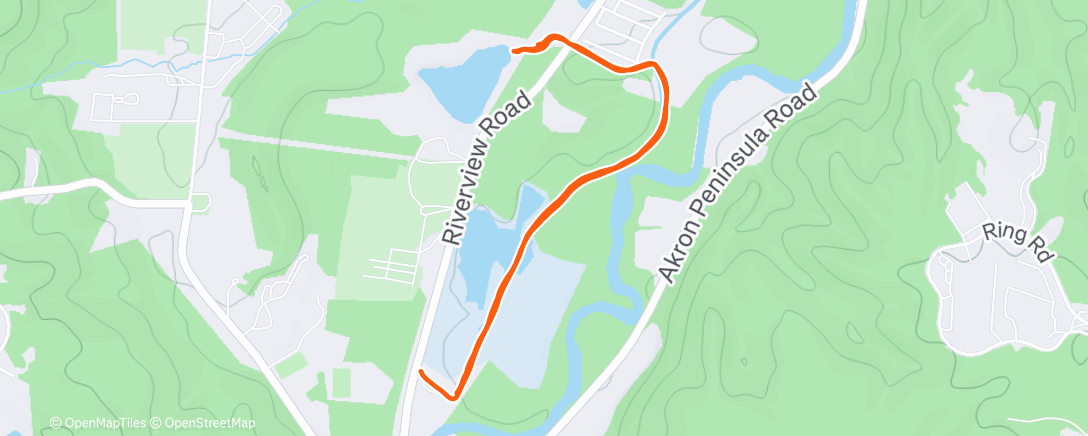 Map of the activity, Lunch Hike