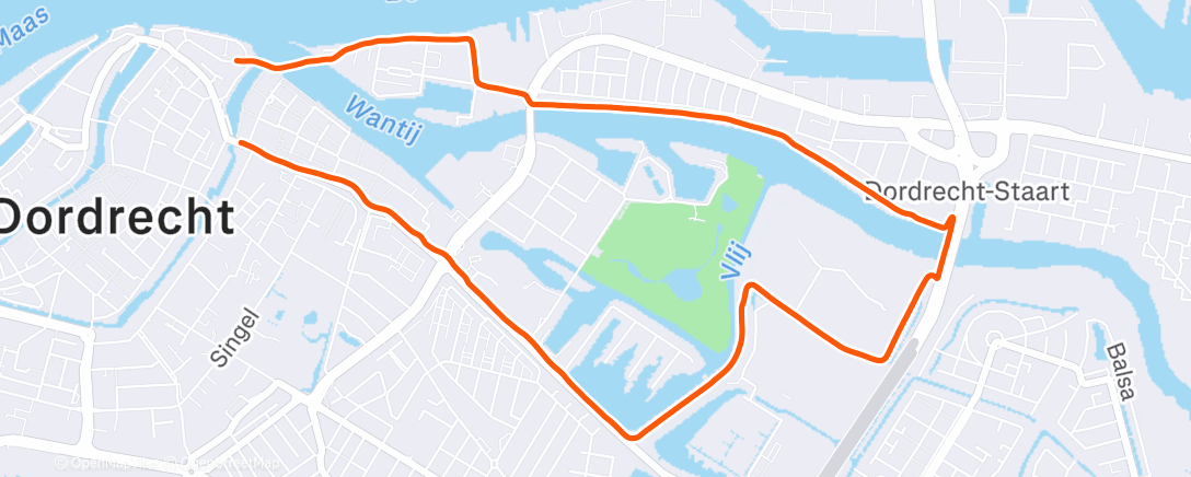 Map of the activity, Ochtendloop