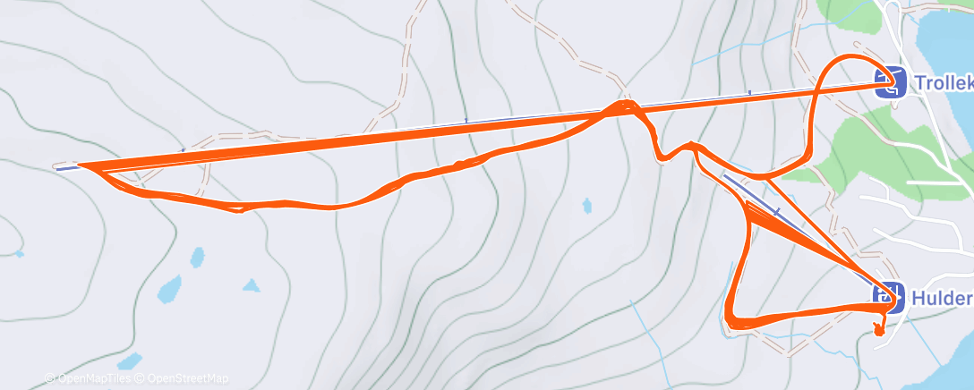 Map of the activity, Morning Alpine Ski