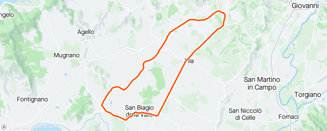 Mappa dell'attività SanBiagio della Valle, Castiglione della Valle, Bagnaia