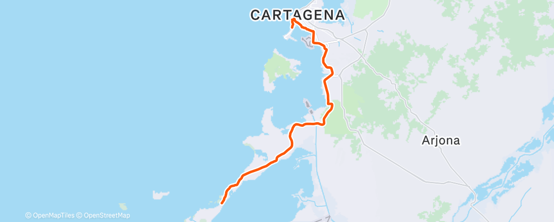 Map of the activity, Lunch Ride