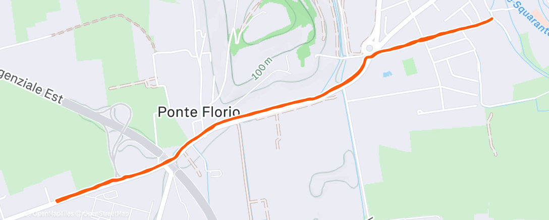 Map of the activity, Corsa mattutina