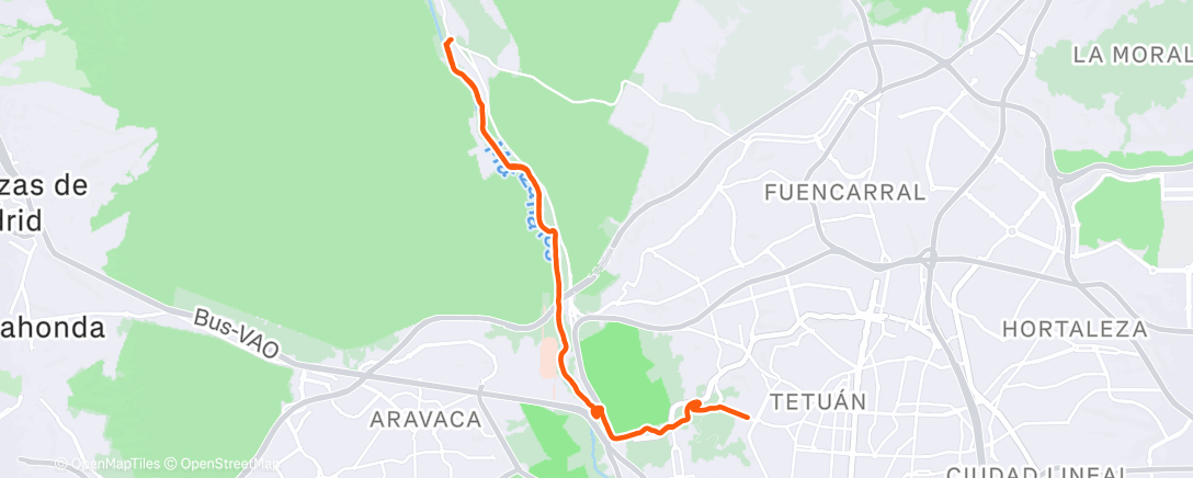 Карта физической активности (Morning Ride)