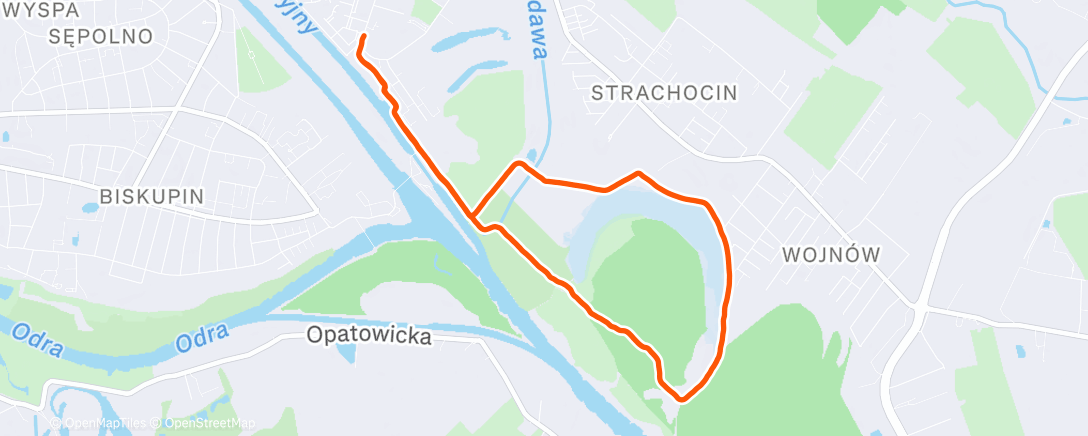 Map of the activity, Lunch Run