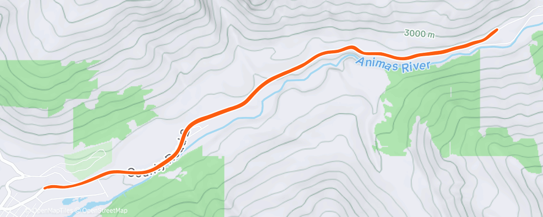 Mapa de la actividad (Afternoon Trail Run)