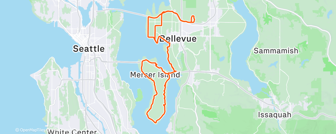 Map of the activity, Lunch Ride