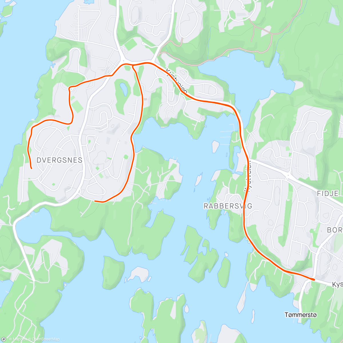 Mappa dell'attività Ut på tur før frokost☀️