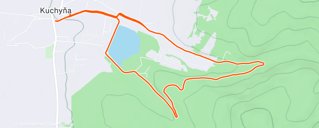 Карта физической активности (Afternoon Run)