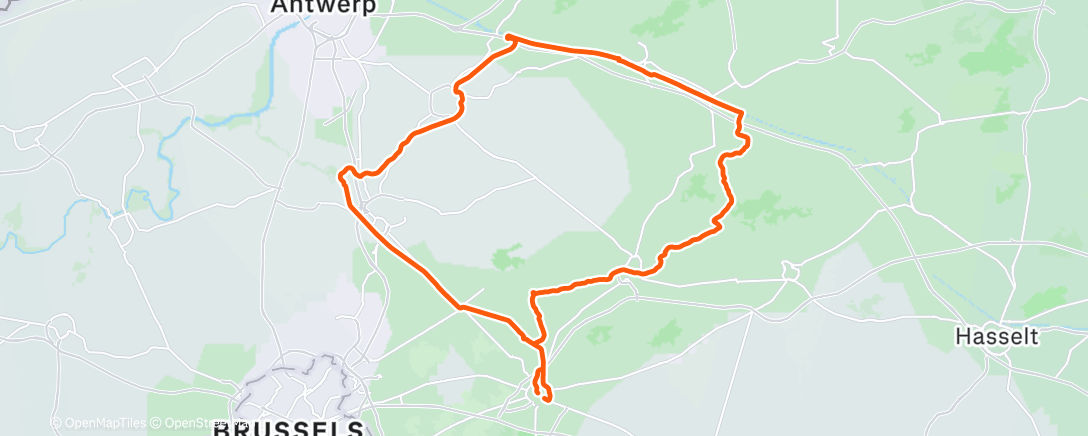 Карта физической активности (Middagrit)