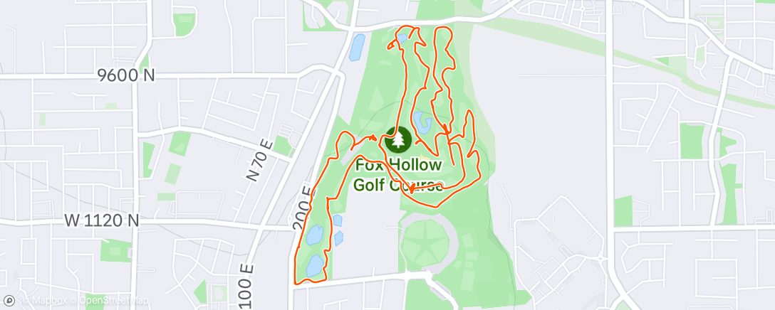 Map of the activity, Mem Day Scramble
