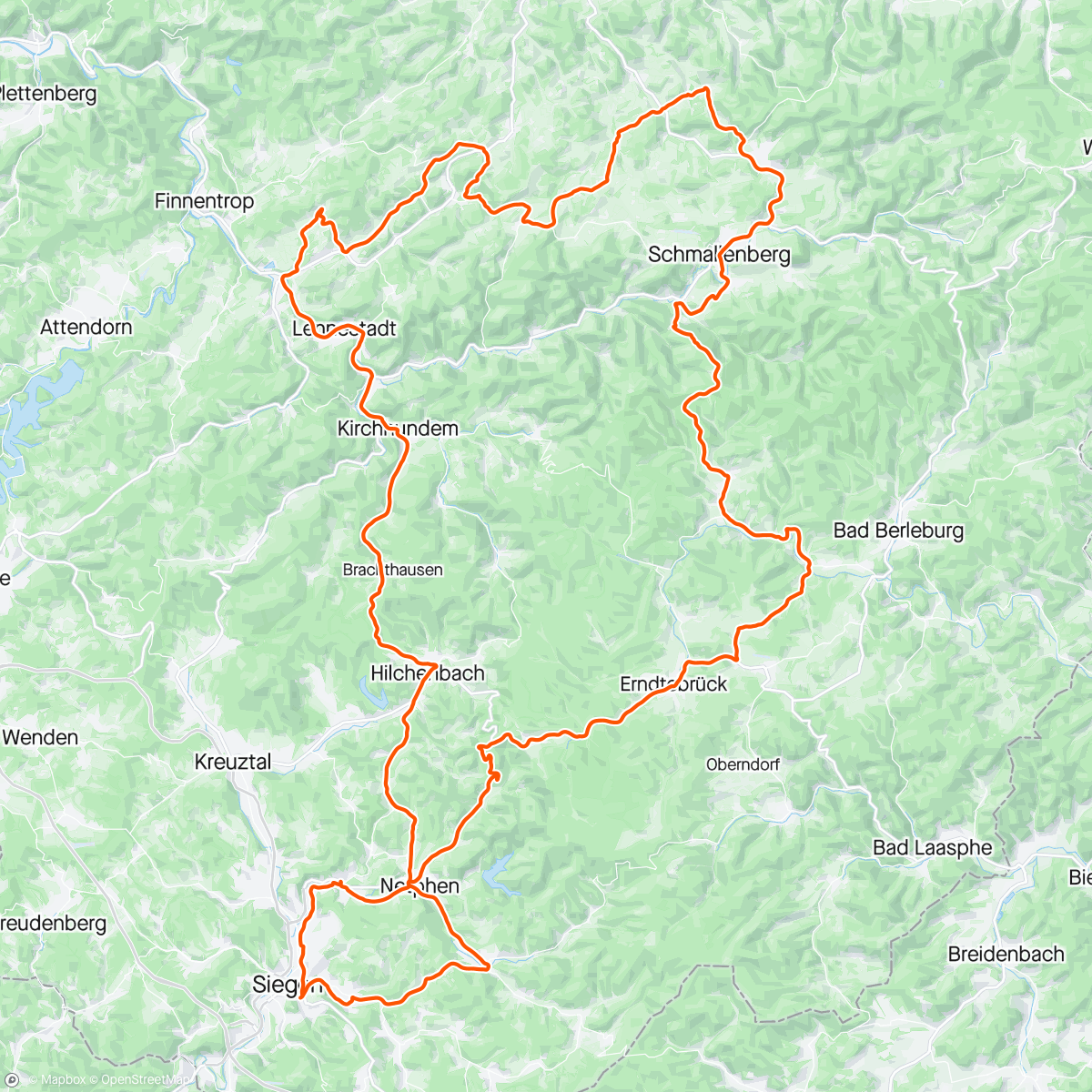 Map of the activity, Sauerland & diese Gegenwind 🤌🏼