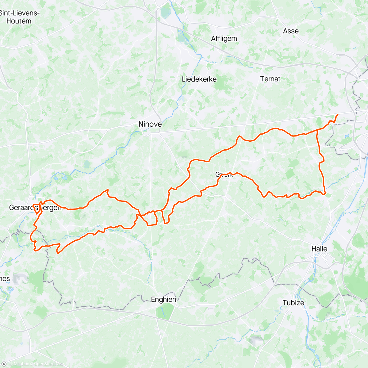 Map of the activity, R.EV ride