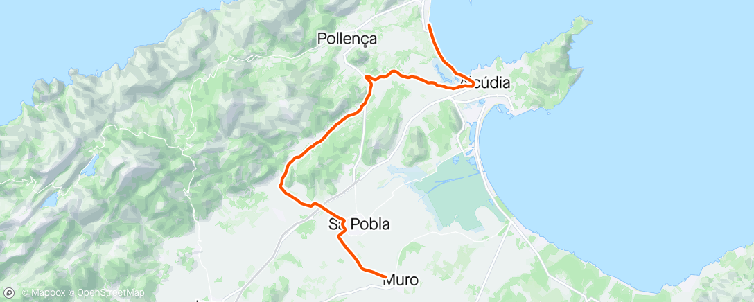 Map of the activity, Port de Pollenva-Mallorca