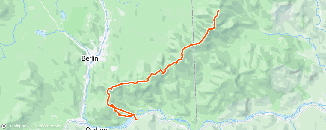 Map of the activity, Morning Hike
