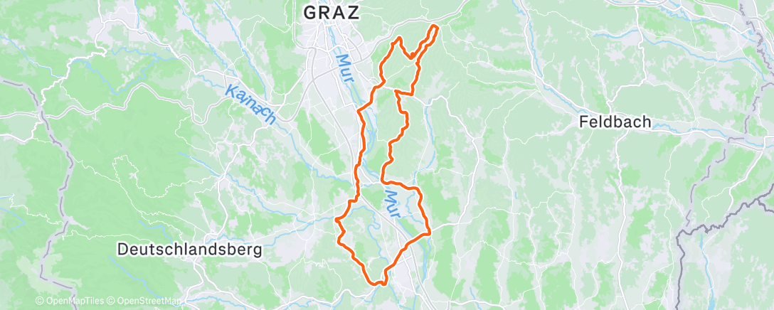 Map of the activity, Morning Ride