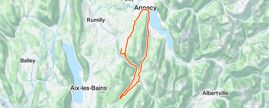 Mapa de la actividad (Lunch Ride)