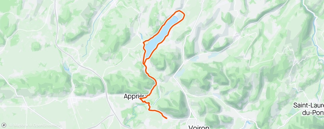 Map of the activity, Tour du Lac
