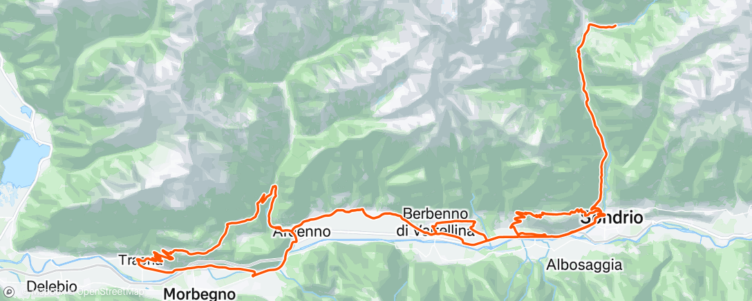 Map of the activity, Bici