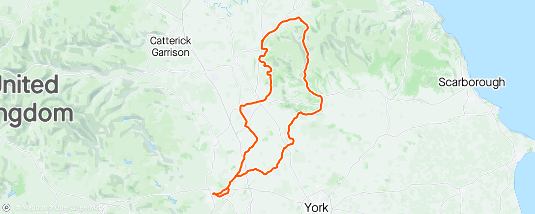 Map of the activity, Midweek Endurance Soul Ride
