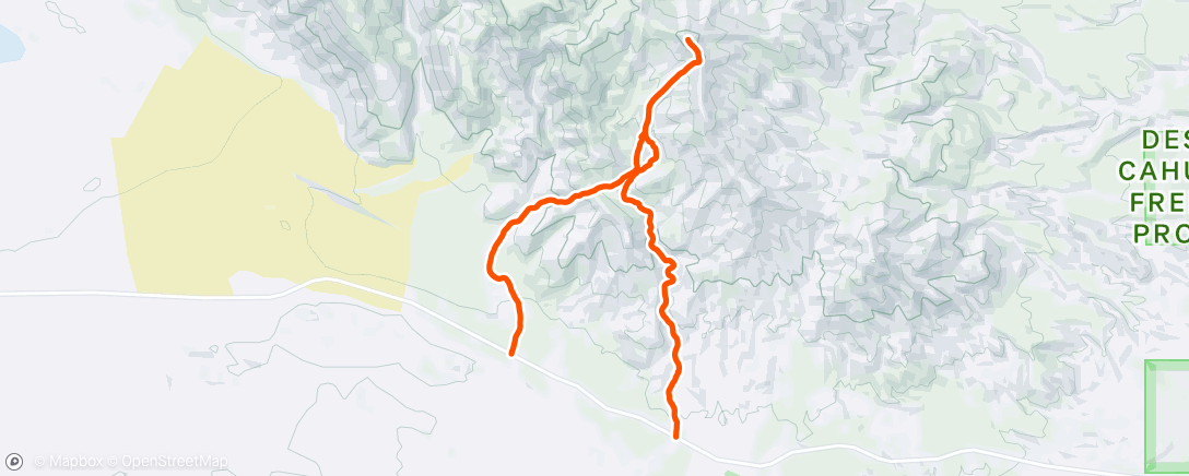 アクティビティ「Pyramid Peak and Rock Tanks Loop」の地図