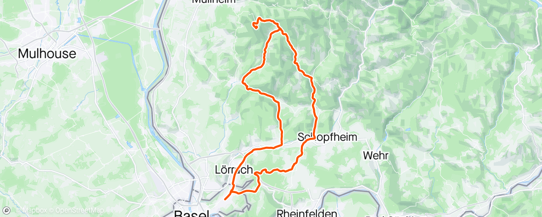 Map of the activity, Hochblauen 😎