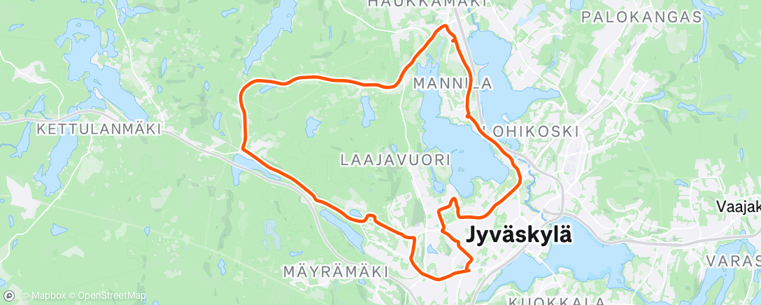 Map of the activity, Afternoon Ride