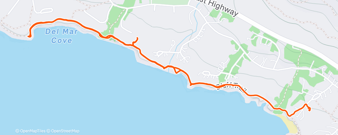 Карта физической активности (The Sea Ranch)