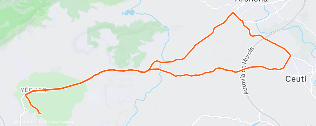 Карта физической активности (Paseo Murciano)