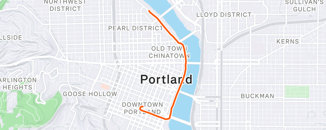 Map of the activity, Bike Commute 141