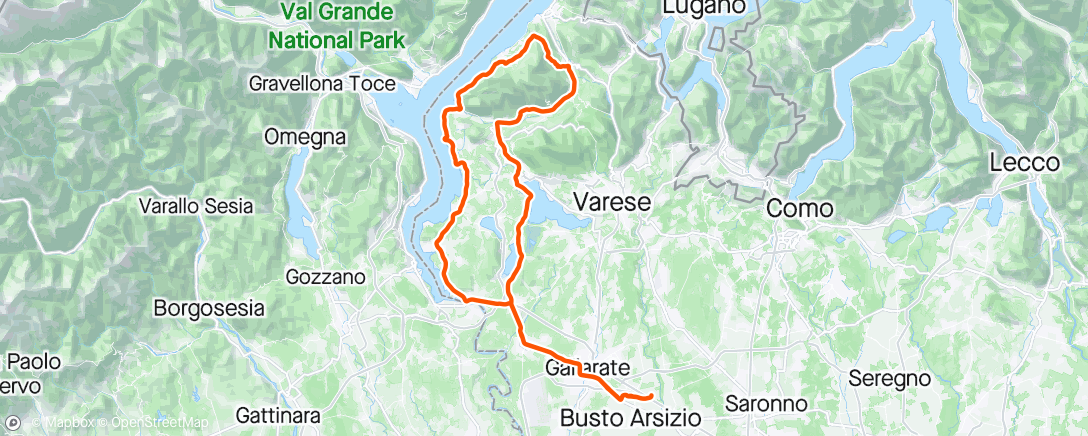 Mapa de la actividad, Giro Top con Francesco e i mizar