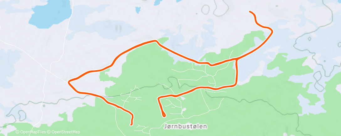 Map of the activity, Morning Nordic Ski