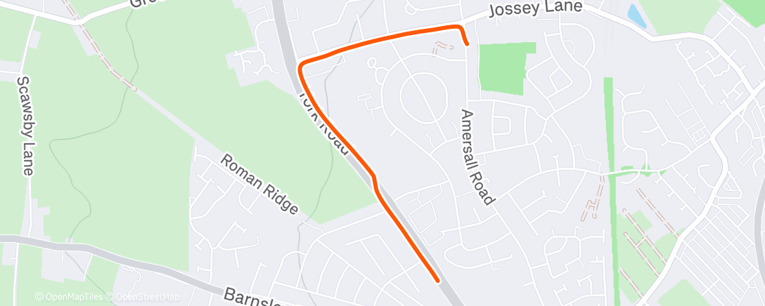 Map of the activity, Lunch Walk