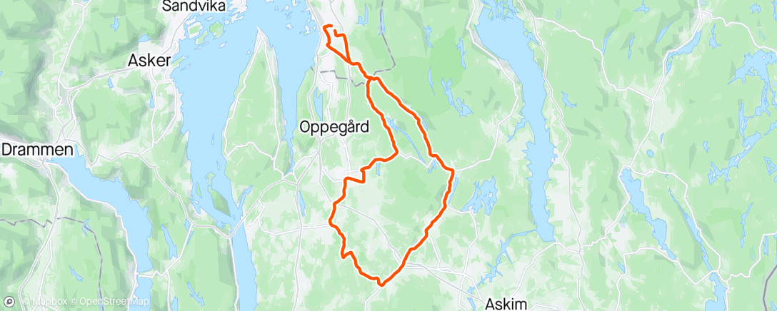 Map of the activity, Litt alenetid - deilig