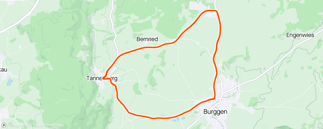 Map of the activity, Burggen
