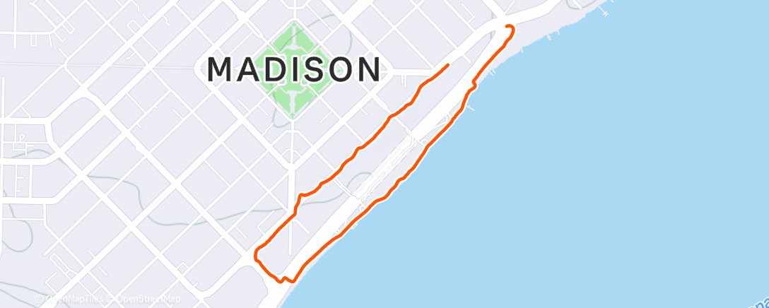 Map of the activity, Morning Walk