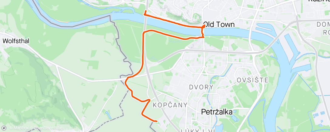 Map of the activity, Afternoon Ride