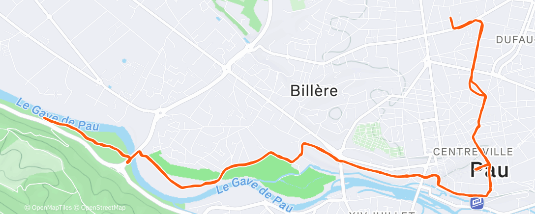 Карта физической активности (Run et tempo)