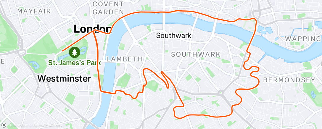 Map of the activity, Zwift - The PRL Full in London