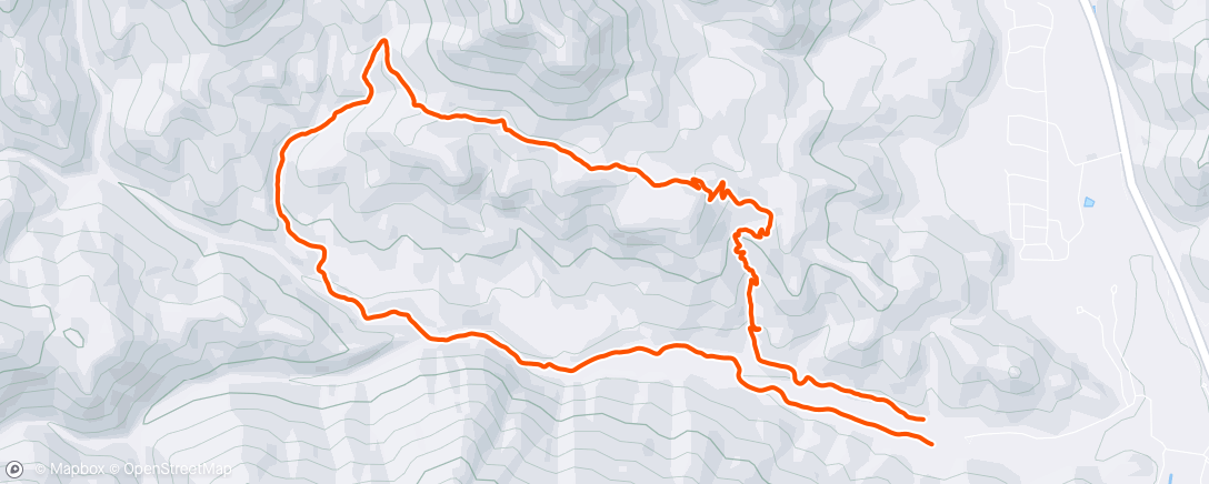 Map of the activity, Morning Trail Run