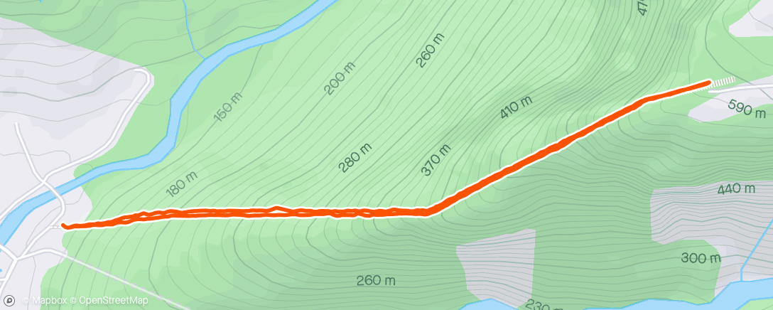 Carte de l'activité Evening Run