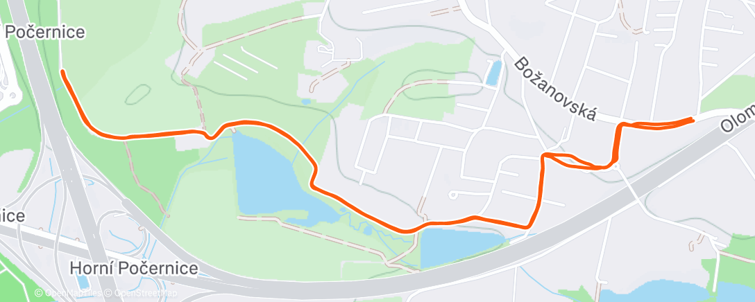 Map of the activity, Je mi jedno, že mi to nejde 🏃🏼‍♀️