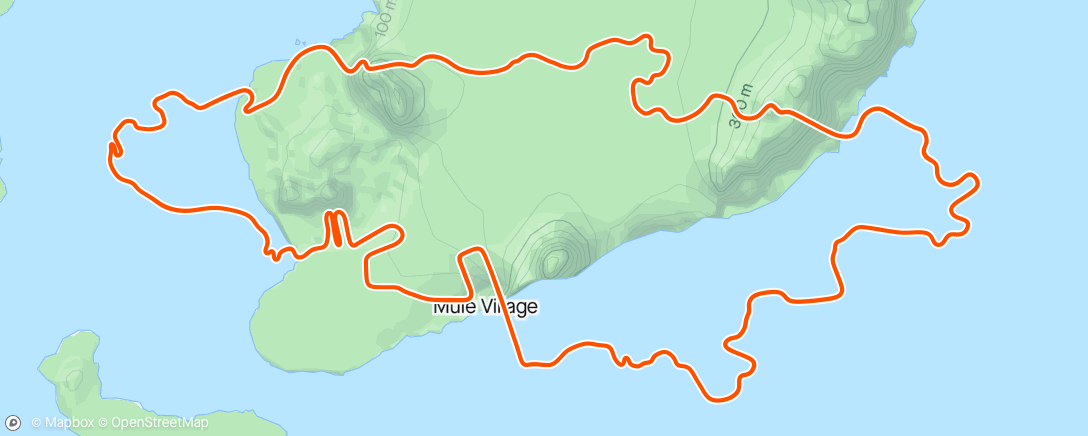 Map of the activity, Zwift Watopia