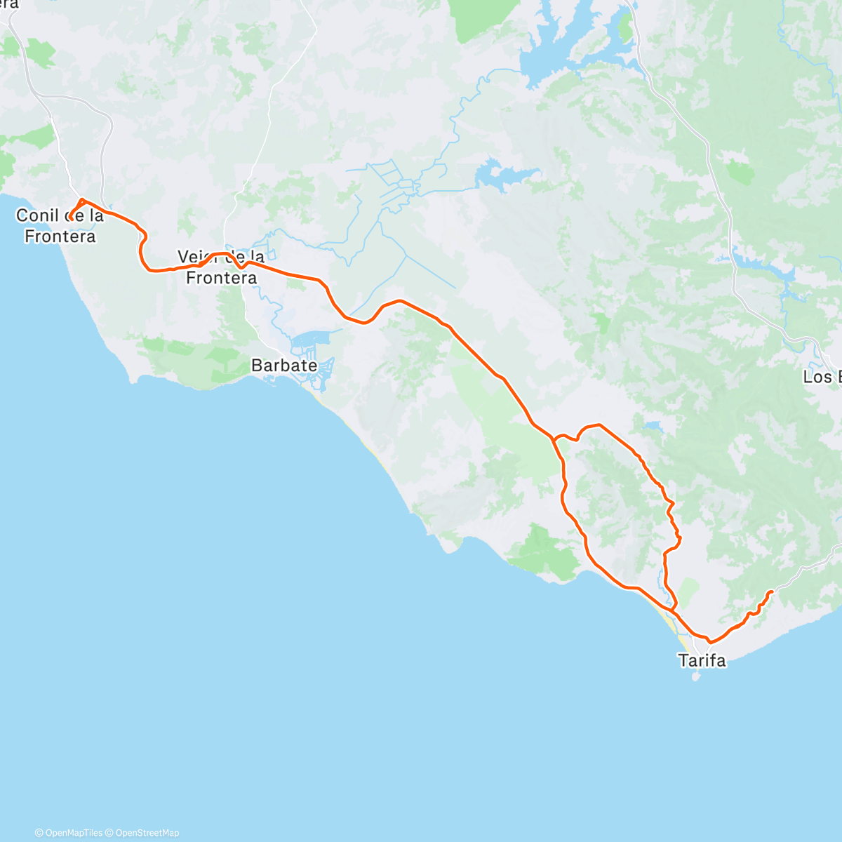 Map of the activity, Fondito, mal día para el binomio con pájara y pinchazo incluido, pero aguantando hasta el final 💪